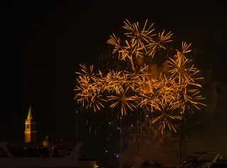 Alle zusammen bei der Festa del Redentore in Venedig